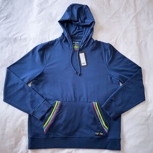 Rhone Retro Session Italian Pique Hoodie Blue Men's Size Medium